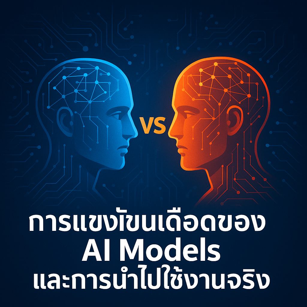 การแข่งขันเดือดของ AI Models และการนำไปใช้งานจริง: สมรภูมิแห่งอนาคตที่ขับเคลื่อนโลก